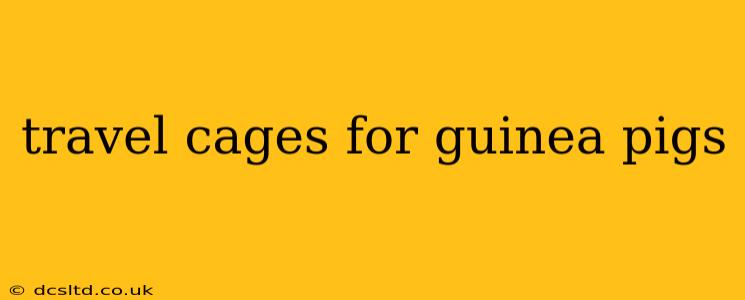 travel cages for guinea pigs