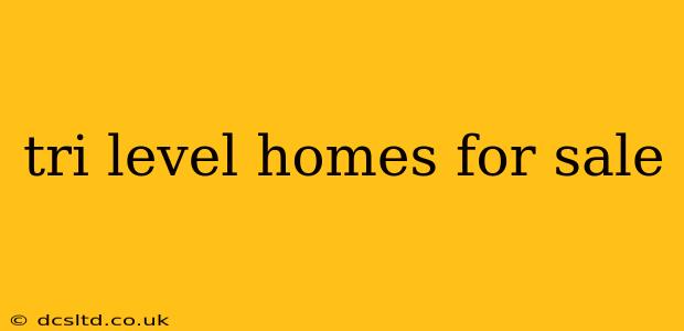 tri level homes for sale