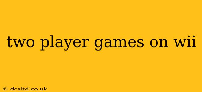 two player games on wii