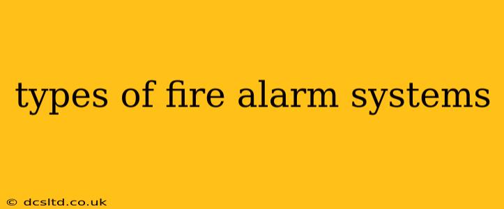 types of fire alarm systems