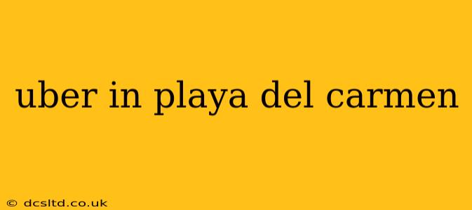 uber in playa del carmen