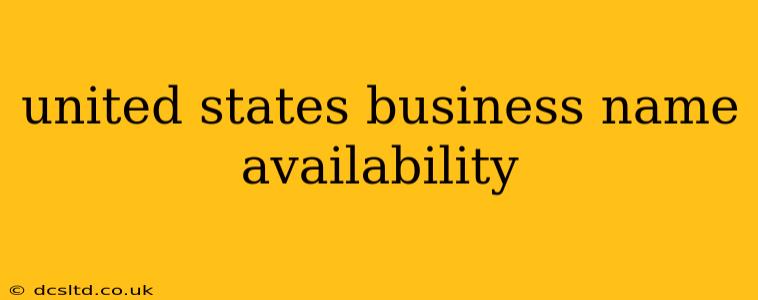 united states business name availability