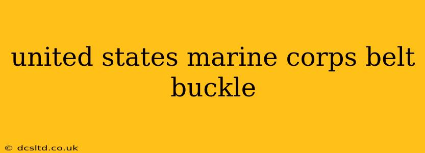 united states marine corps belt buckle