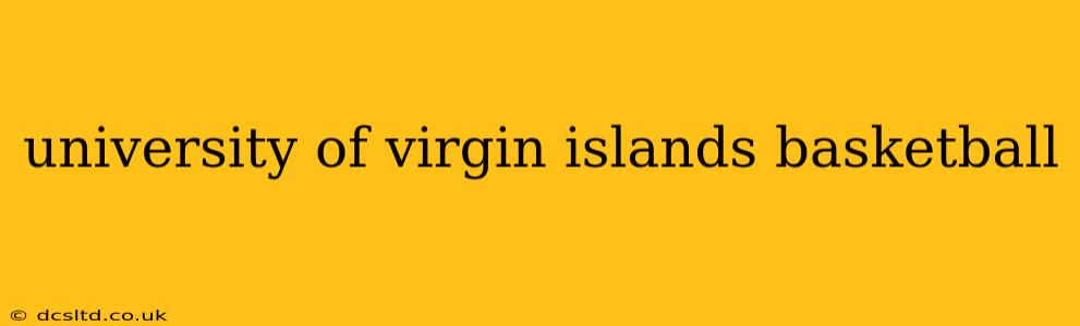 university of virgin islands basketball