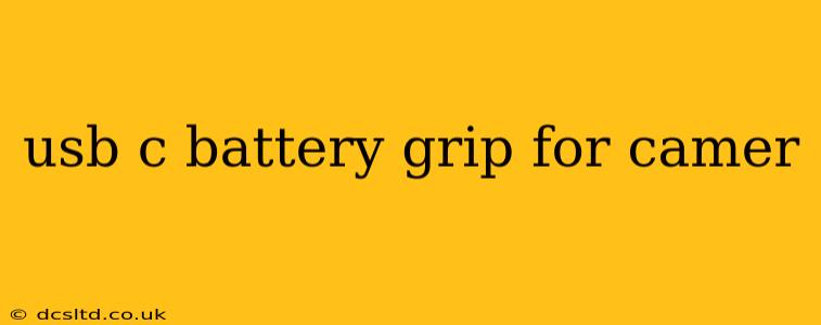 usb c battery grip for camer