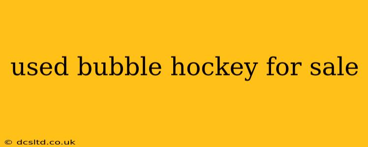 used bubble hockey for sale