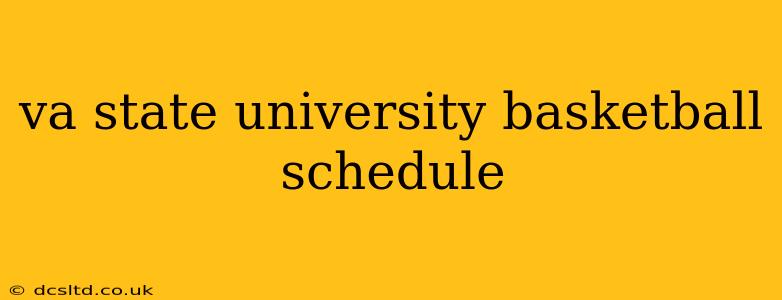 va state university basketball schedule