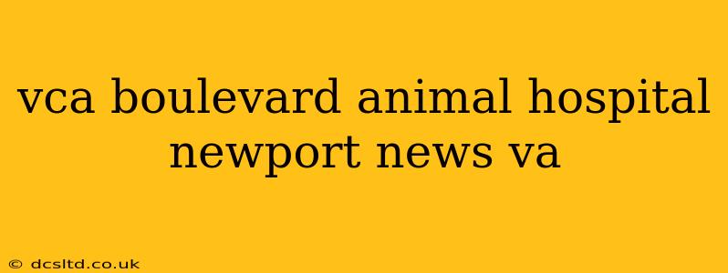 vca boulevard animal hospital newport news va