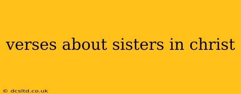 verses about sisters in christ