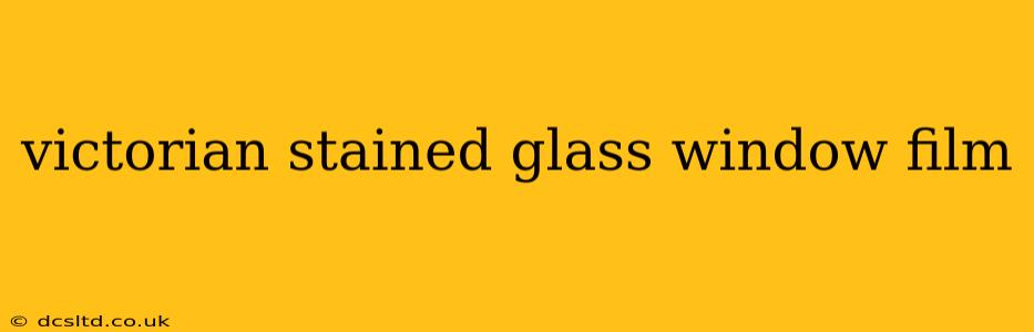 victorian stained glass window film