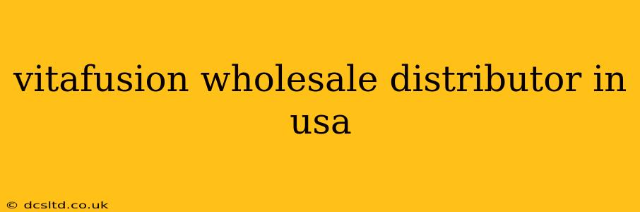 vitafusion wholesale distributor in usa