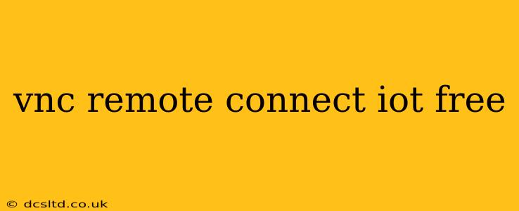 vnc remote connect iot free