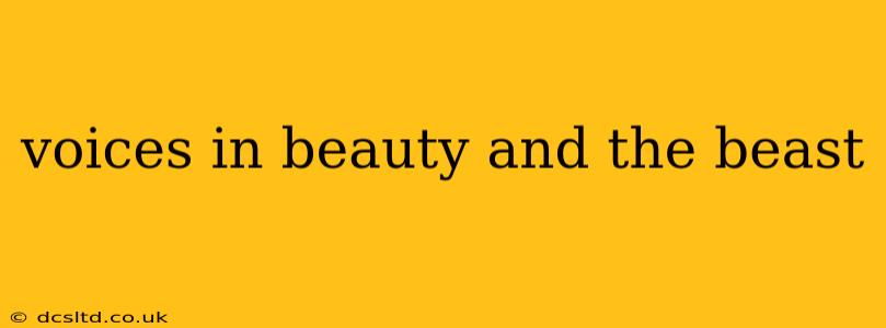 voices in beauty and the beast