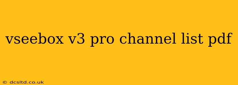 vseebox v3 pro channel list pdf