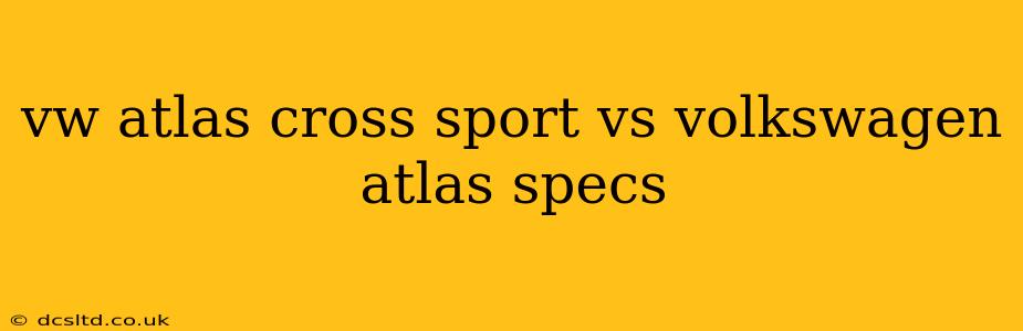 vw atlas cross sport vs volkswagen atlas specs