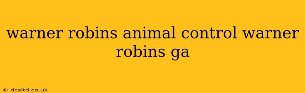 warner robins animal control warner robins ga