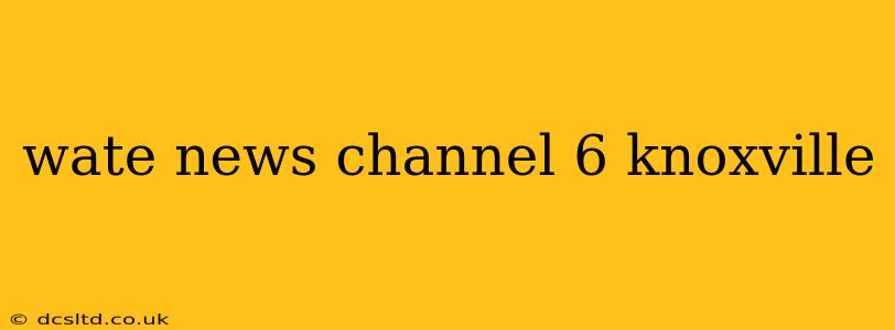wate news channel 6 knoxville