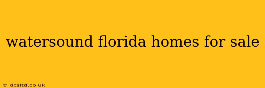 watersound florida homes for sale