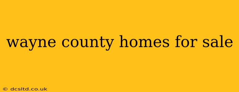wayne county homes for sale