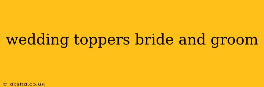 wedding toppers bride and groom