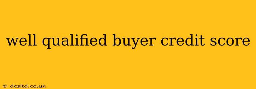 well qualified buyer credit score