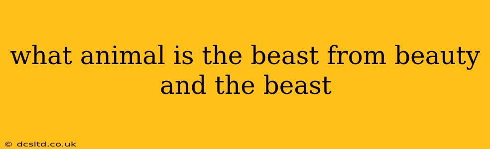 what animal is the beast from beauty and the beast