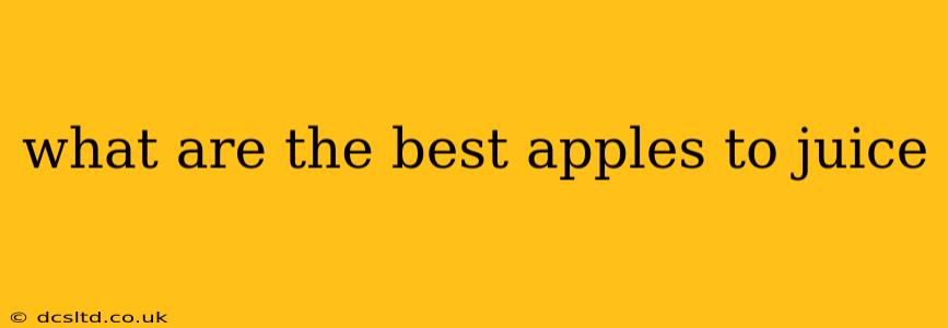 what are the best apples to juice
