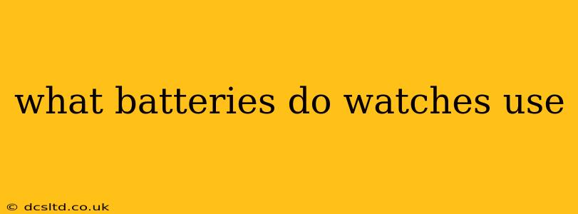 what batteries do watches use