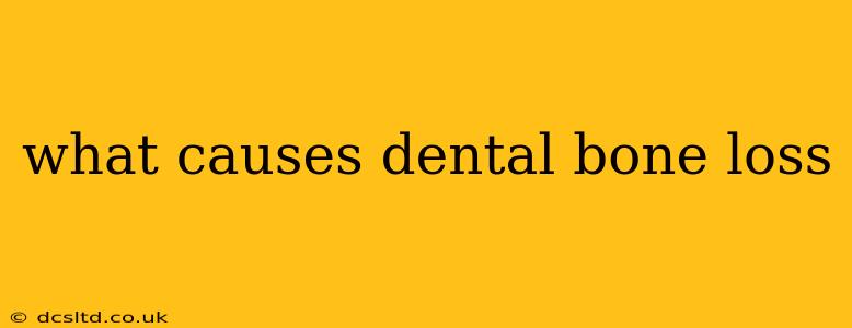 what causes dental bone loss