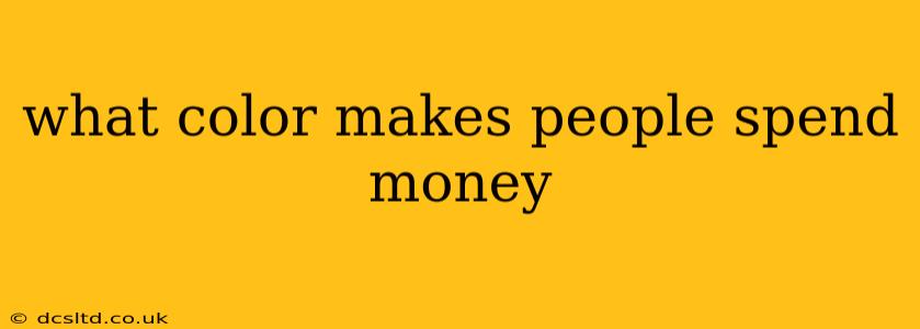 what color makes people spend money