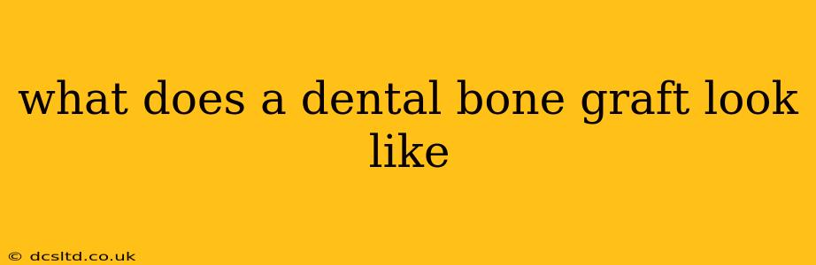 what does a dental bone graft look like
