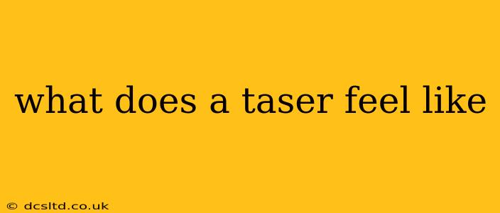 what does a taser feel like