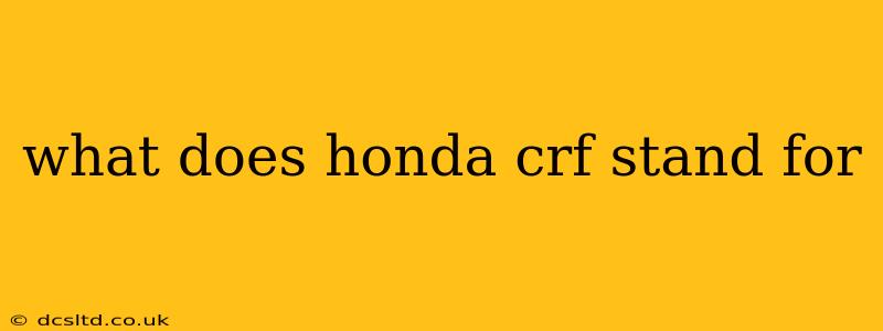 what does honda crf stand for