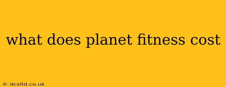 what does planet fitness cost