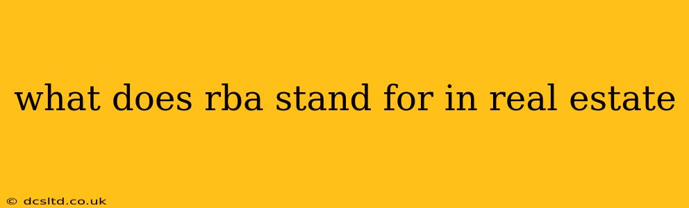 what does rba stand for in real estate