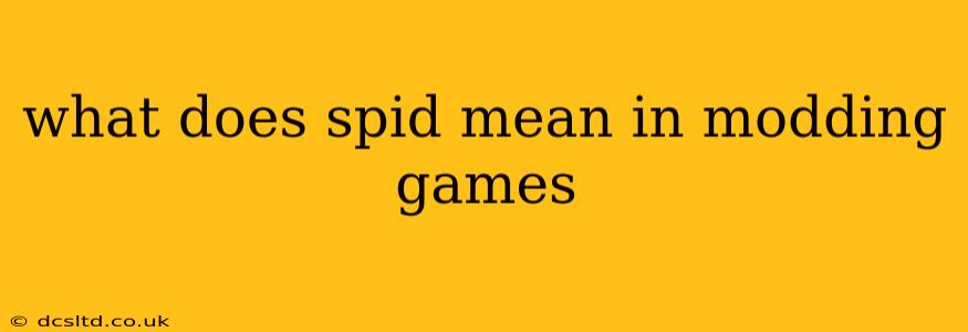 what does spid mean in modding games