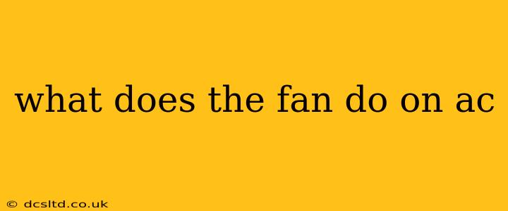 what does the fan do on ac