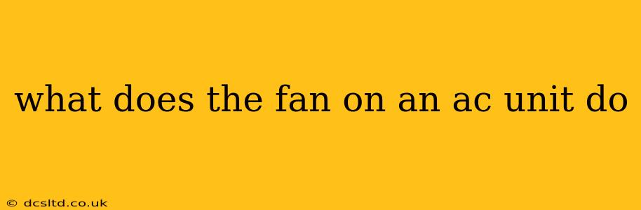 what does the fan on an ac unit do
