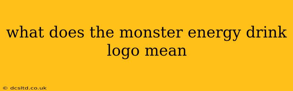 what does the monster energy drink logo mean