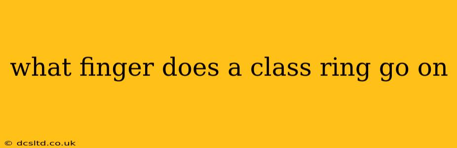 what finger does a class ring go on