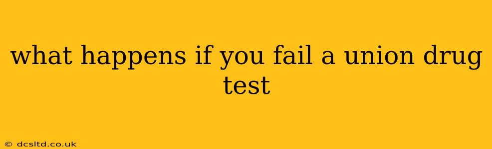 what happens if you fail a union drug test