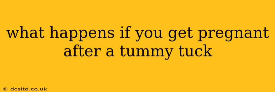 what happens if you get pregnant after a tummy tuck