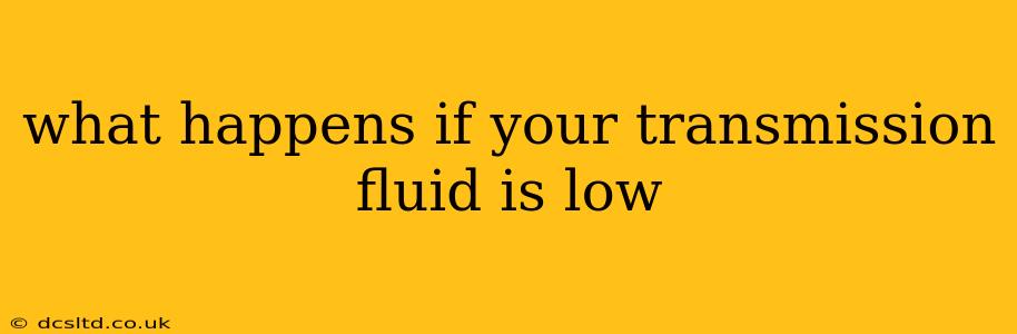what happens if your transmission fluid is low