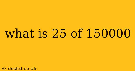 what is 25 of 150000