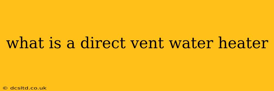 what is a direct vent water heater
