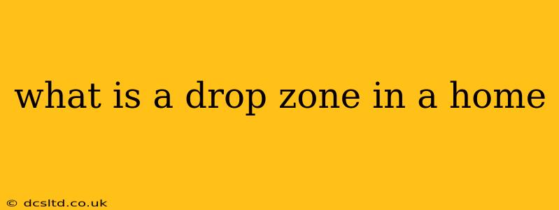 what is a drop zone in a home