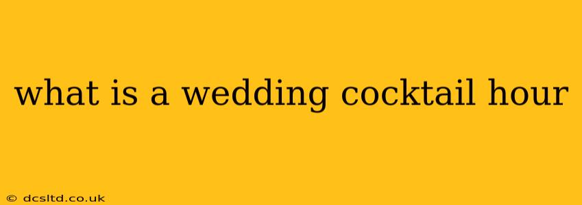 what is a wedding cocktail hour