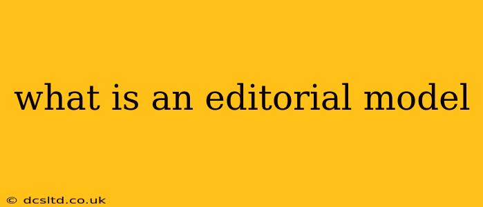 what is an editorial model