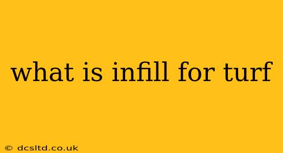 what is infill for turf