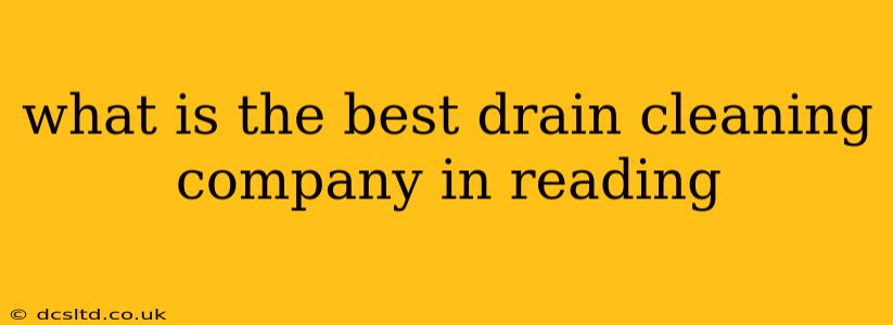 what is the best drain cleaning company in reading